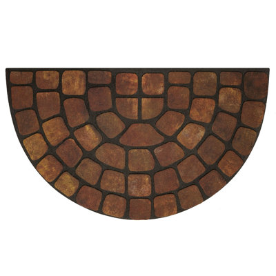 Harwich Non-Slip Geometric Outdoor Doormat