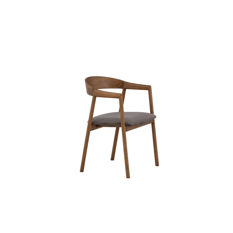 Ladetto 48cm H 100% Polyester Upholstered Wishbone Armchair