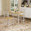 Ensemble de table de salle à manger 3 pièces avec chaises peu encombrantes, solution de salle à manger de style industriel et de salon.-449429201-449429202-449429204