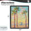 Cadre flottant Beachside Palms Abstraction, design par Amelia Noyes-1161370150-1161370144