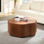 Table basse ronde en forme de pétale 35,43 pouces