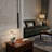 Adjustable Height Modern Black Cylinder LED Pendant Light