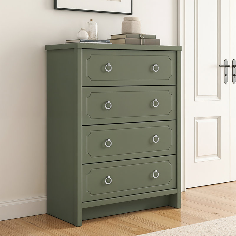 Verve 4 Drawer Chest, Kale Green