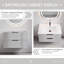 Meuble-lavabo mural avec lavabo en céramique et deux tiroirs-128923464-128923463