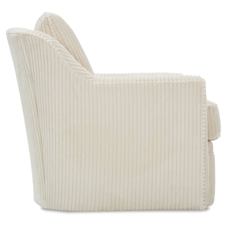 Hollins Swivel Chair, Natural Corduroy 