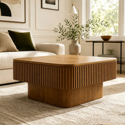 Table basse carrée avec rangement secret