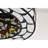 Jorga 6-light Tiffany Glass Fandelier Lighted Ceiling Fan Butterfly Design Remote Control - White-multicolor