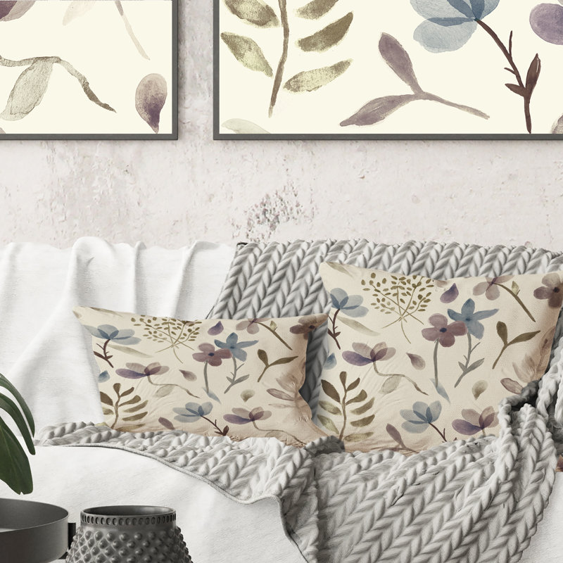 Coussin Floral, 16 po x 16 po