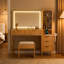 Meuble-lavabo 48 po avec miroir et lumières pour la chambre à coucher-503176099