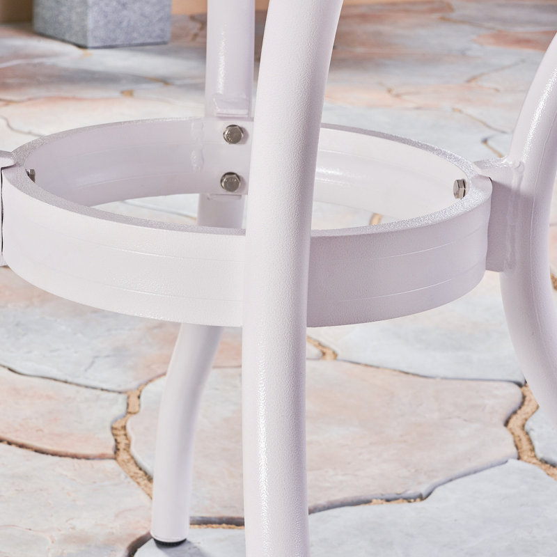 Table ronde Phoenix 48In, Blanc