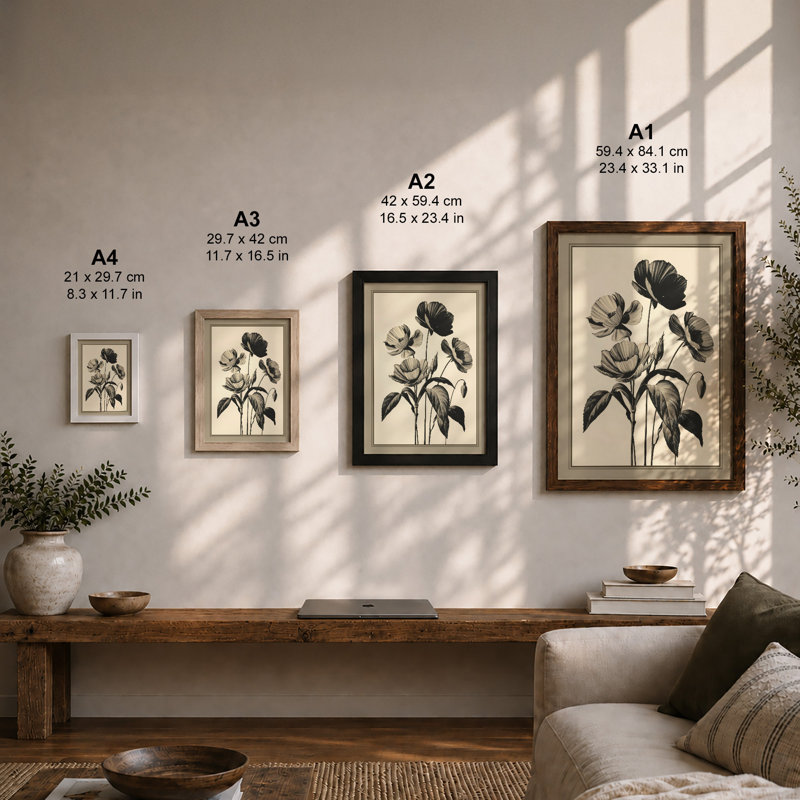 Specimen Study Botanical - Framed Print, Unframed, A2 - 59.4 x 42.0 cm