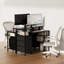Bureau d'ordinateur de jeu 47 po avec station de charge et tiroirs de rangement, bureau d'écriture polyvalent pour bureau à domicile-982267276