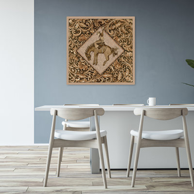 Bucking Bronco Contemporary Pattern Art