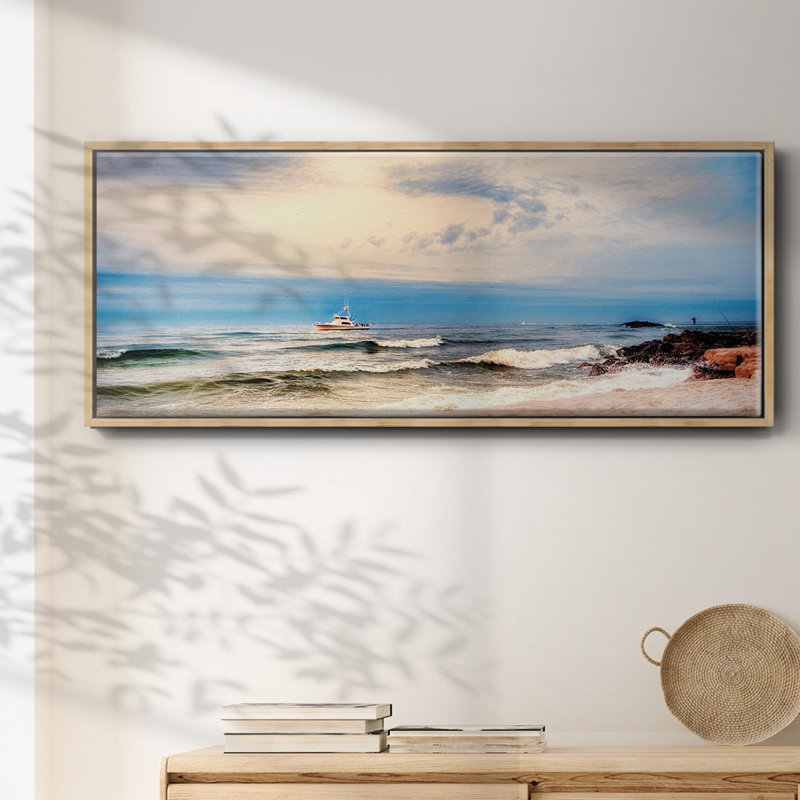 Heading to Sea- Framed Canvas