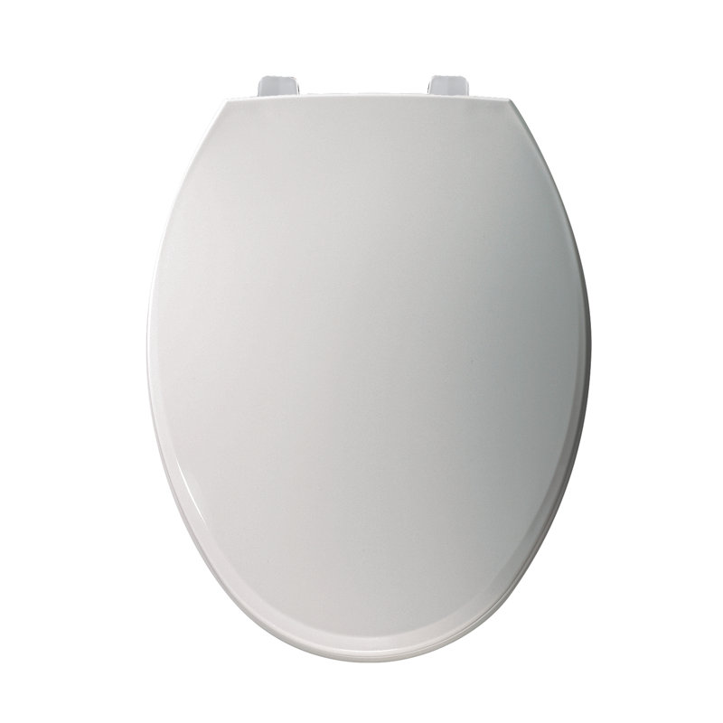 Elongated Toilet Seat and Lid, Check Hinge, White
