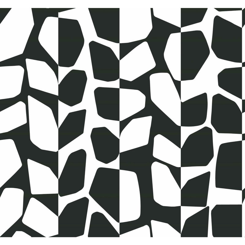 Geometric Double Roll, Black/White