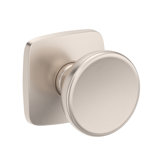 Solvang Half Dummy Knob with Soft Square Rose in Lifetime (PVD) Polished Brass