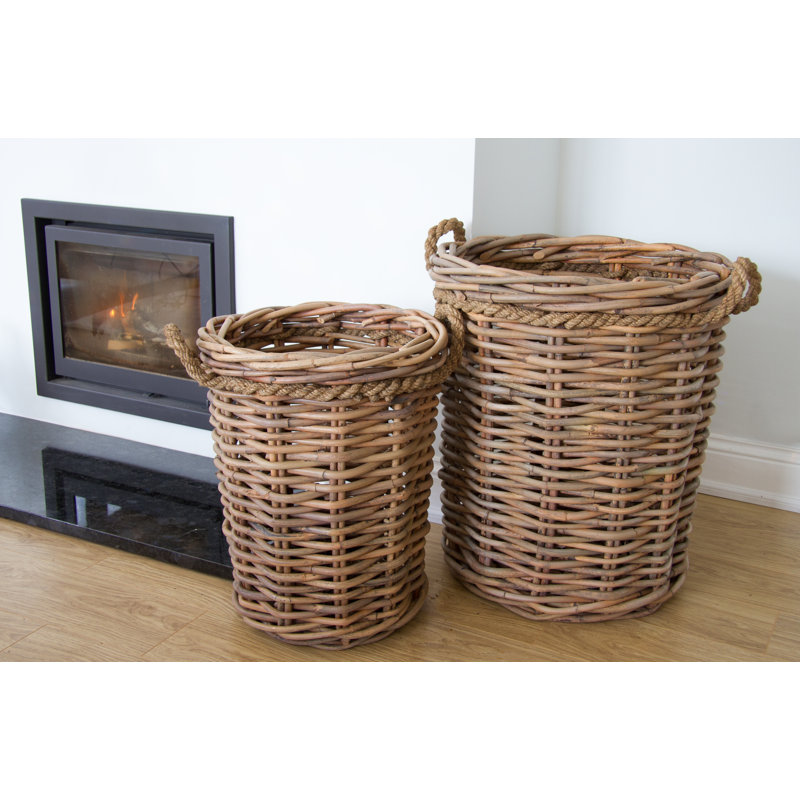 Wallen Rattan Log Carrier