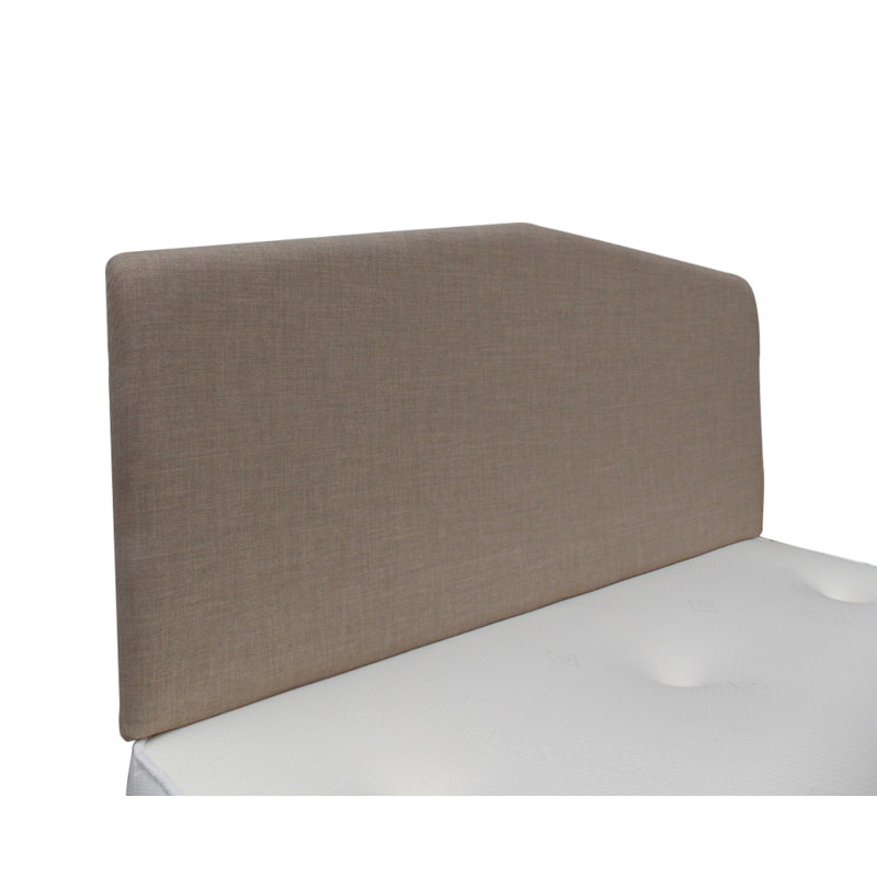 Burchett Upholstered Headboard, Cream, Single (3'), Linen