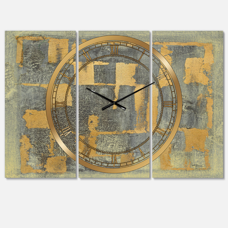 Glam Metallic Form II - horloge murale moderne