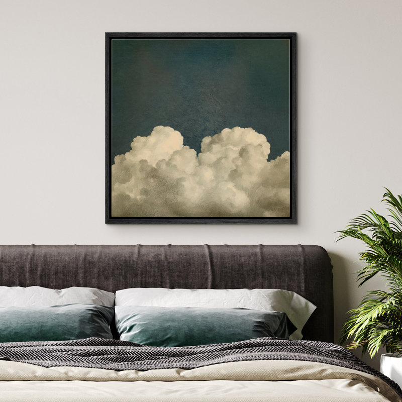 «Majestic Cloudscape», reproduction d'art sur toile encadrée - ciel dramatique, reproduction de tableau mural dans le salon ou le bureau