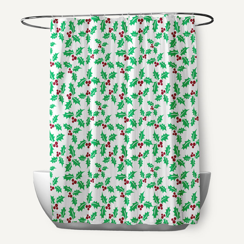 Rideau de douche Holly Bush, Vert vif