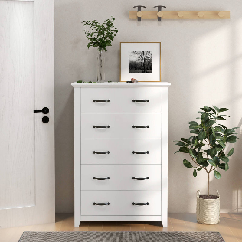 31'' W 5 - Drawer Dresser, White