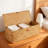 Woven Seagrass Storage Basket Organizer With Lid, 3-Section Rectangular Decorative Box For Home & Office Organization