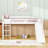 Twin Wooden Low Loft Bed With Slide And Safety Guardrails-1819501300