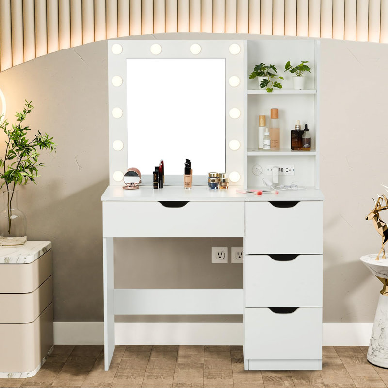 Coiffeuse Delara, Blanc