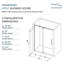 Porte de douche pivotante demi-cadre avec verre transparent Irene de 48 x 76 po de Transolide-69322950