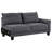Grey Loose Back Sectional Sofa
