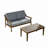 Marlo Teak Outdoor Two-person Patio Set With Cushions And Coffee Table-1259133057-1259133061