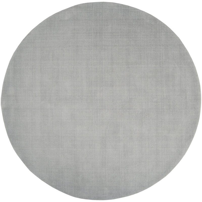 Crowe Hand Loomed Wool Area Rug, Round 8'