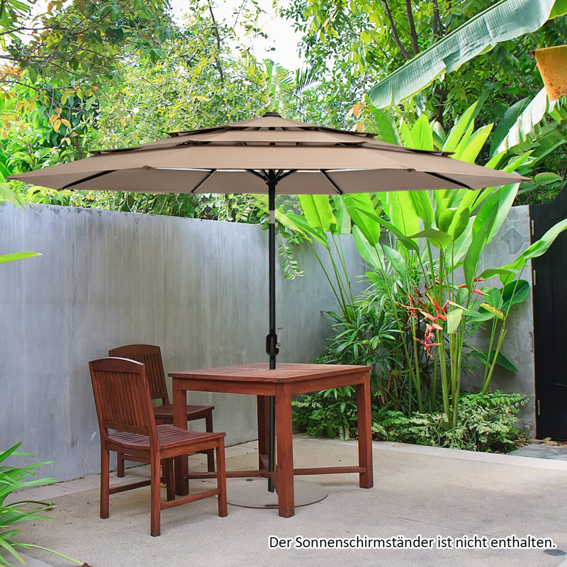 Goggins 300cm Market Parasol, Brown