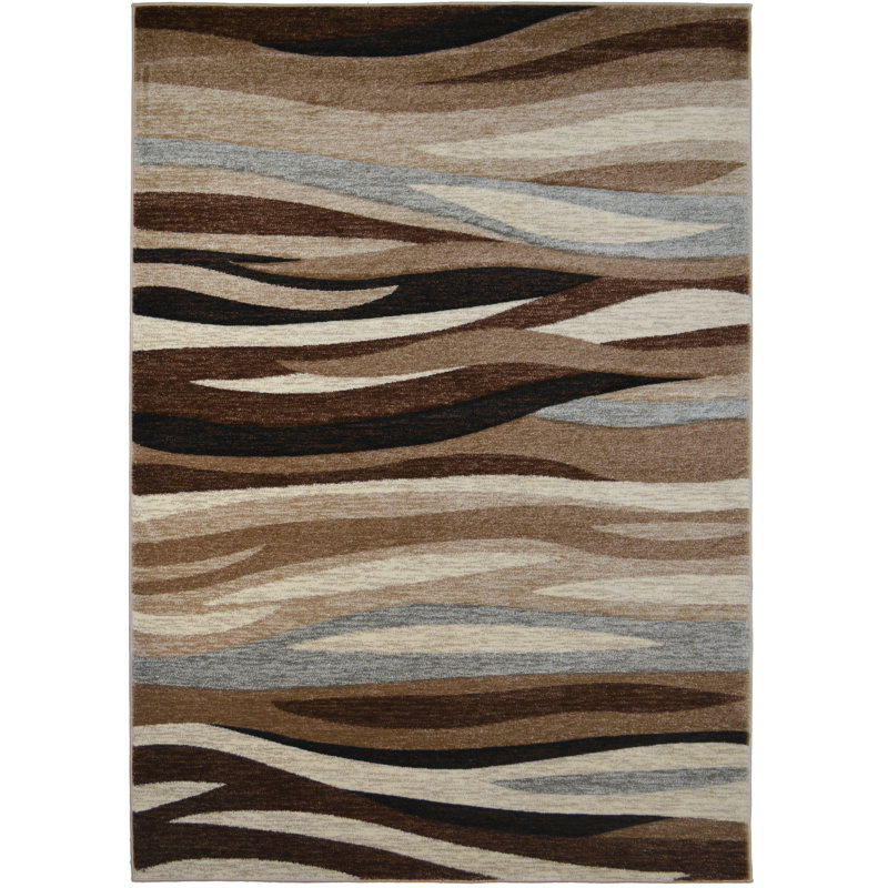 Tapis brun Chalfonte, Rectangle 5 pi 3 po x 7 pi 3 po