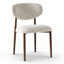 Ensemble de salle à manger extensible rond-ovale pour 8 personnes avec chaises de salle à manger rembourrées-1859825694