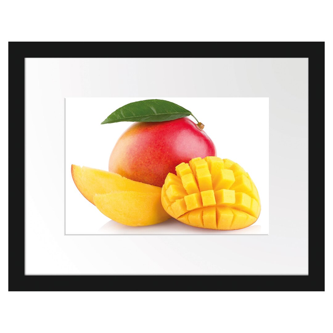 Gerahmter Fotodruck Sweet Sliced Mango