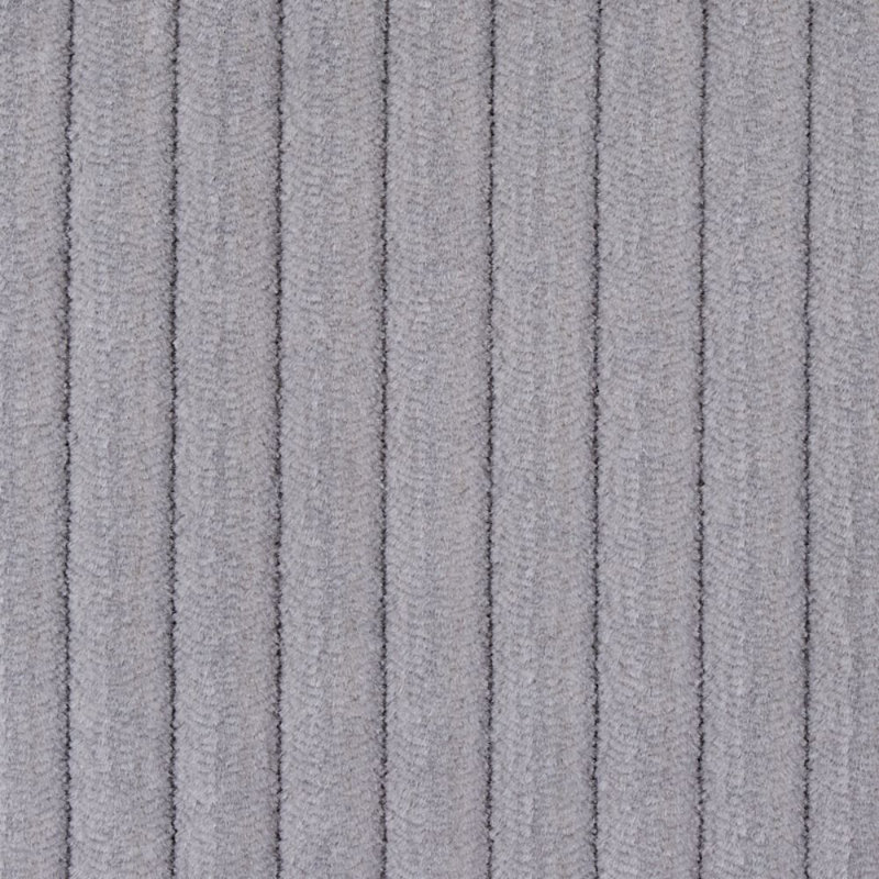 Tissu en velours côtelé Wyatt, Gris acier