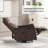 Heat Massage Manual Recliner Chair With Rocker And Swivel In Fabric For Living Room-1582214