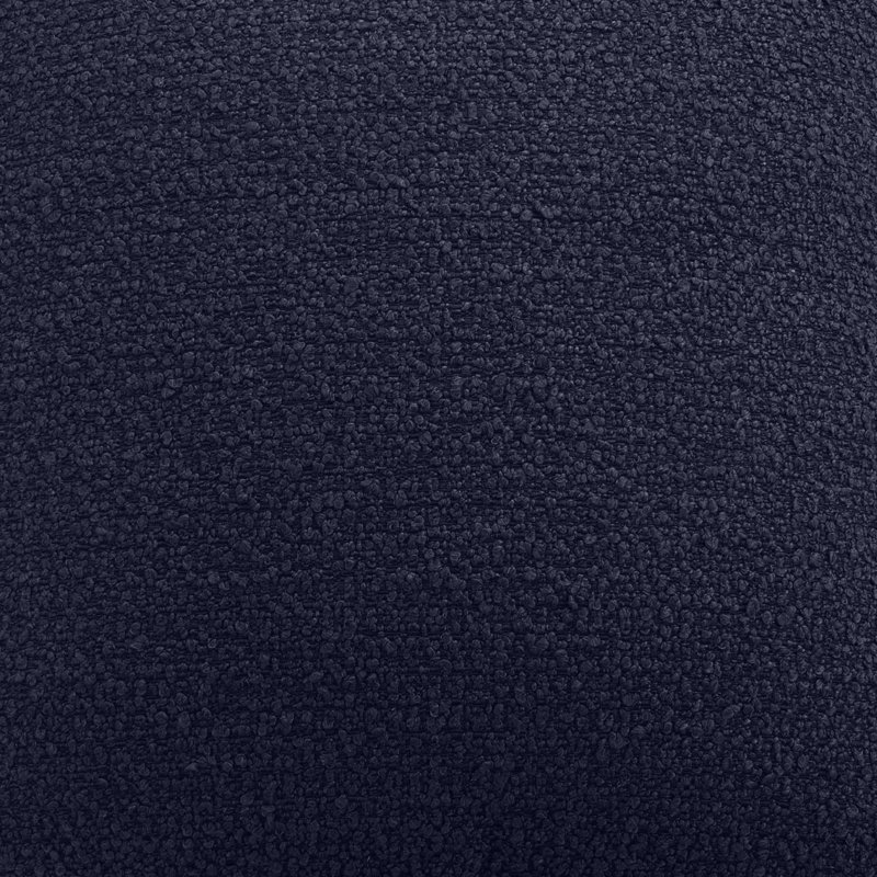 Repose-pieds Scroll Puff Titane - Barbet chocolat / naturel, Bleu