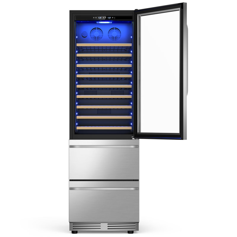 23.5'' Freestanding/built-in 110 Bottle And 165 Can Wine & Beverage Refrigerator