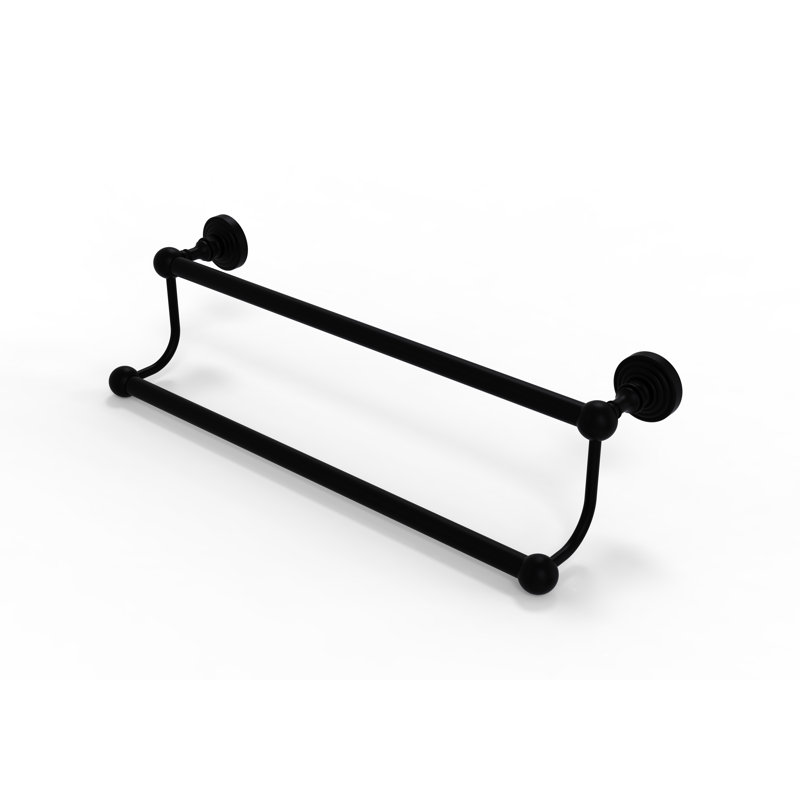 Porte-serviettes mural double Beresford, Noir mat