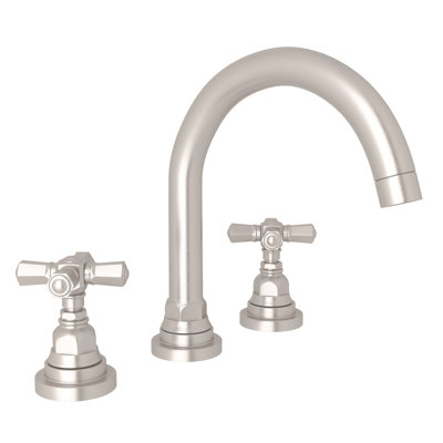 San Giovanni Widespread Lavatory Faucet With C-Spout
