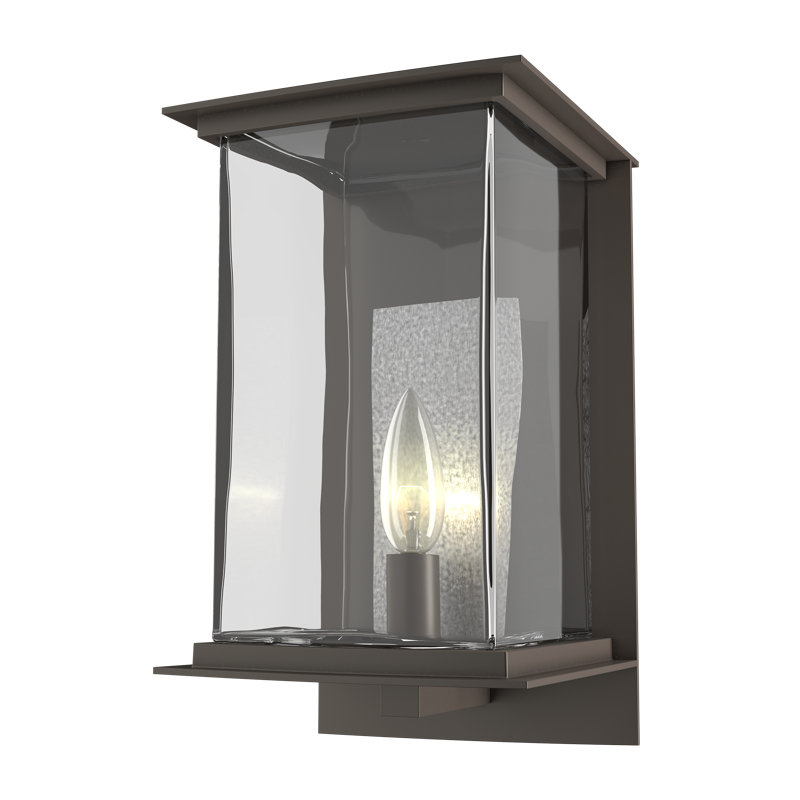 Kingston 7" Outdoor Wall Lantern, Translucent Vintage Platinum, Coastal Dark Smoke, 12.1'' H X 7'' W X 7.2'' D