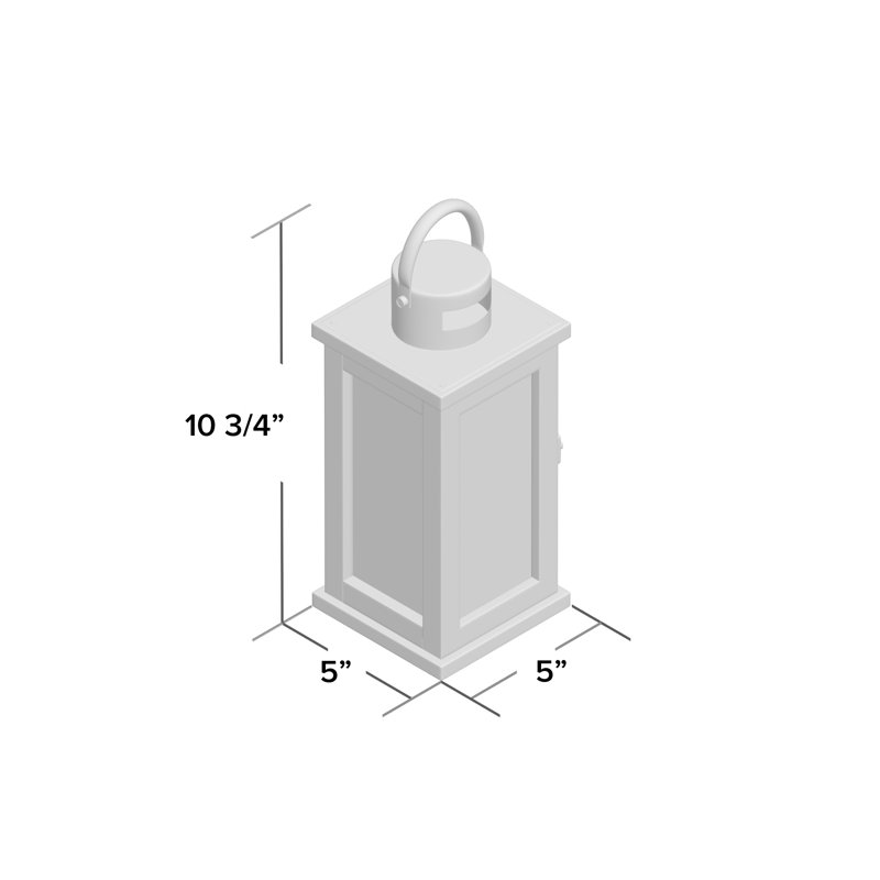 10.75'' H Tabletop Lantern with Candle Included