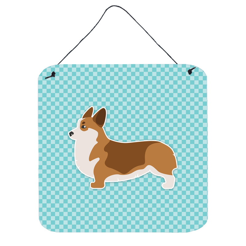 Décoration murale Corgi, Bleu
