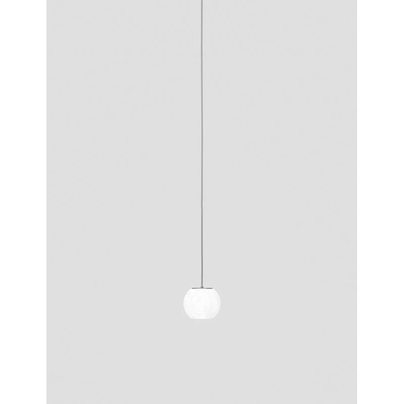 Oto 1 - Light Pendant, 84" H x 6" W x 6" D, White Striped