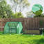 Raised Garden Bed,Mini Greenhouse,2-In-1 Raised Planter Greenhouse