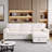 Sleeper Sectional Sofa with Storage Bed and Rolled Arms-842008030